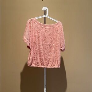 Trina Turk Pink Sequin Top